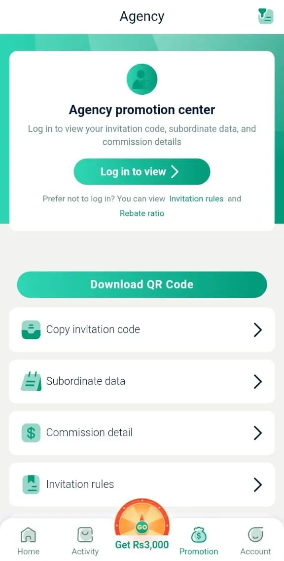 Fantasy Gems Promotion screen