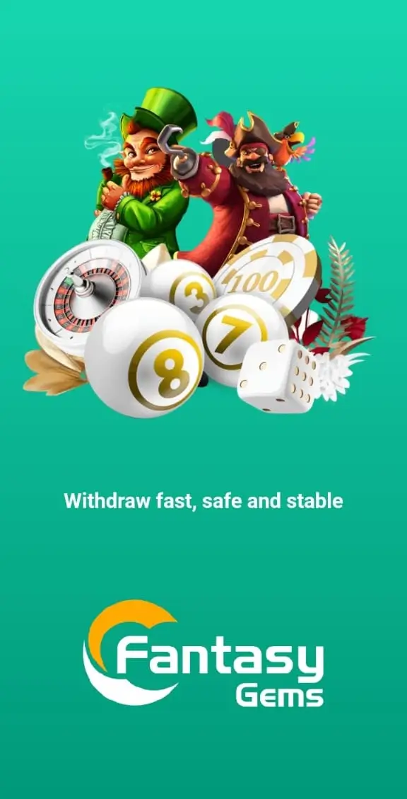 Fantasy Gems Welcome screen